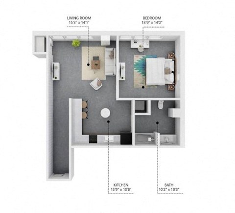 A7 - GM Suite at Ballyard Lofts, Indigo Living, IA, Iowa